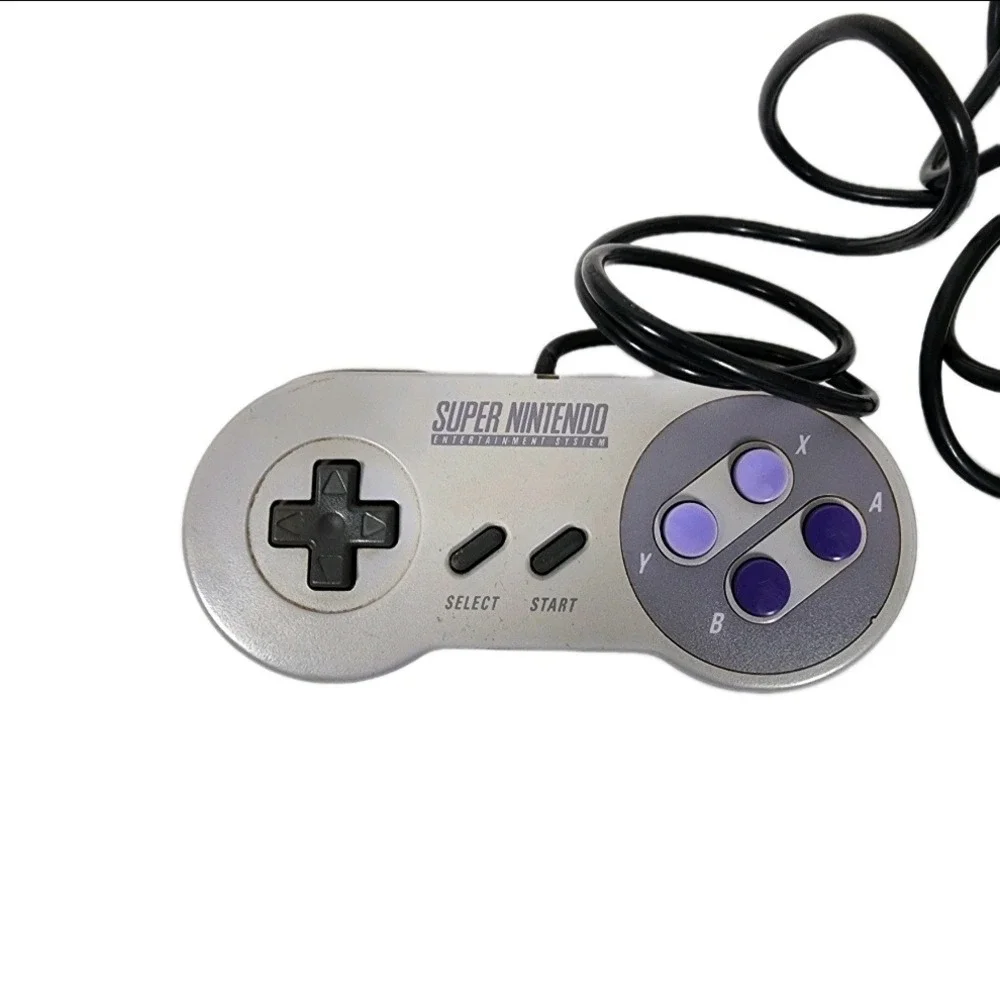 Nintendo Super NES Controller SNES Classic Original Gray Wired Gamepad‎